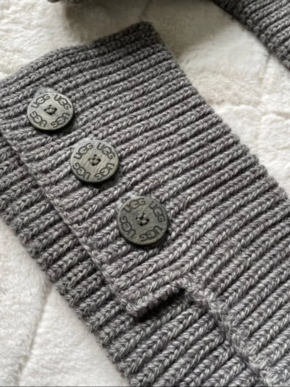UGG Australia | Cardi Knit Boots in Gray | Size 7